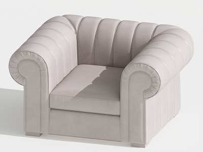 Modern Single Sofa Single Chair Leisure Chair 3d model