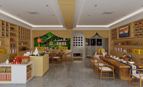 New Chinese Tea Shop 3d model