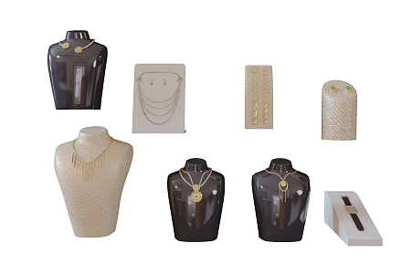 Modern Jewelry Simple Jewelry Display 3d model