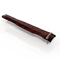 Traditional Dark Brown Wooden Guqin Stringed Instrument for Home Decor Use
