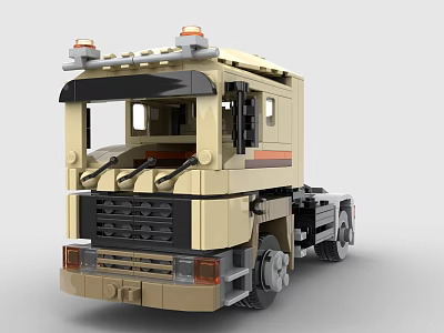 Lego toy blocks truck head truck head 3d model