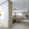 Office Area 3d model