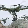 Modern Drones 3d model