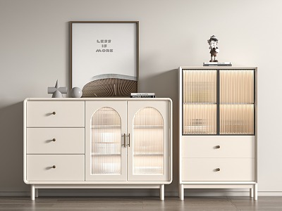 Cream Style Sideboard Cabinet model