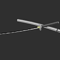 Traditional Japanese Katana and Wakizashi Crossed with Silver Blades and Black Striped Handles