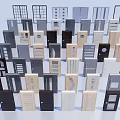 Various Hinged Door Designs In Multiple Colors And Styles For Home Interior