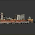 Intricate 3D Urban City Model With Various Building Heights And Street Layout Details
