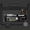Duromax XP4400E Portable Wheeled Generator With Control Panel And Black Design