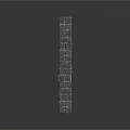 Architectural Brick Wall Structure With Textured Gray Bricks And Mortar Joints