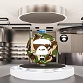 Modern Clothing Store Interior With Clothes Racks Hats Shoes Checkout Counter Lighting And Brand Logo