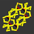 modern toy geometric building geometric structure 3d model