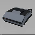 Light Blue Modern Scanner System With Flatbed Design For Electronic Scanning 3d model