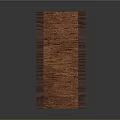 Wooden Double Door Wardrobe With Simple Design And Dark Frame Accents