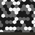 Modern hexagonal background wall honeycomb background wall technology background wall exhibition hall background wall geometric background wall hexagonal stereoscopic background wall 3d model