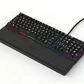 RGB Backlit Wired Mechanical Gaming Keyboard With Full Size Layout And Colorful LED Lights
