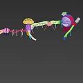 Theme slide 3d model