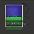 Modern game machine large game machine coin-operated game machine arcade 3d model