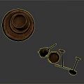 Essential Household Living Supplies Including Woven Baskets Broom Bucket Rake And Shovel