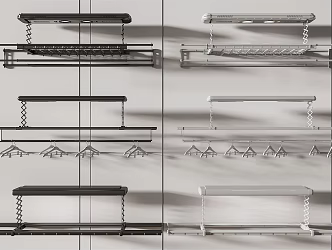 Modern drying rack 3d model