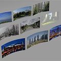 Aerial Planning of Urban Landscape with Modern Buildings Green Spaces and Water Views