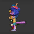 Colorful Cartoon Characters And Animal Creatures With Bunny Ears Glasses Different Hairstyles And Bright Outfits