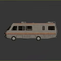 minibus minivan driverless bus school bus van box car 3d model