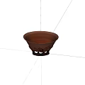 Old pottery bowls, old objects 3d model