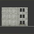 Vintage Multi Story Stone Building With Classic Windows And Textured Facade