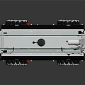 Industrial Equipment With Transparent Enclosure Orange LN Logo Black Base And Control Knobs