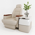 Modern single sofa aviation leisure seat 3d model