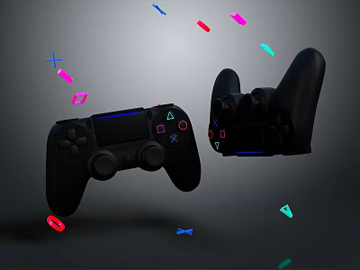 gamepad wireless gamepad game console accessories gamepad 3d model