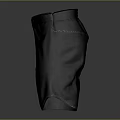 Modern Stylish Dark Casual Shorts With White Stitching And Side Pocket Detail