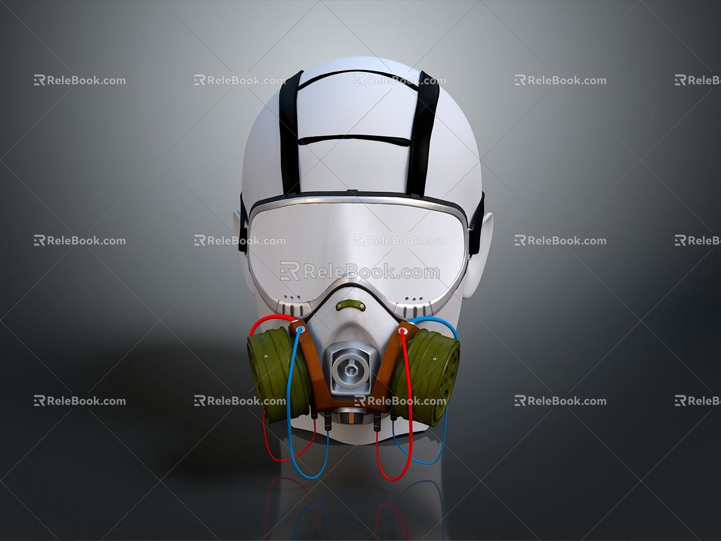 Gas Mask Science Fiction Gas Mask Gas Mask Respirator Breathing Mask Biochemical Mask Science Fiction Mask model