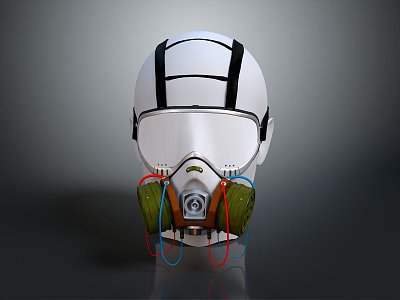 Gas Mask Science Fiction Gas Mask Gas Mask Respirator Breathing Mask Biochemical Mask Science Fiction Mask model