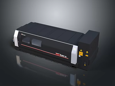 High Quality Computer Peripheral 3D Printer With Digital Display And Black Exterior Design 3d model