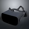 VR Headset With Gray Frame Adjustable Headband And Black Display Screen 3d model