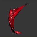 Red Decorative Bracelet With Intricate Hollow Patterns And Shiny Reflective Surface Design