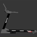 Electric Treadmill With Display Screen Handrails And Black Gray Frame For Home Use