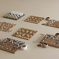 Collection Of Traditional Board Games Chess Go Chinese Chess With Boards And Pieces