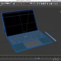 Notebook Computer Tablet Computer Game Book Portable Computer Business Book Low Face Number Low Model Simple Model Movie and TV Level Super Realism 3d model