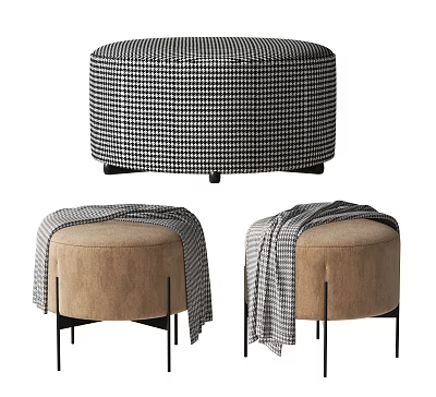 Modern sofa stool stool 3d model