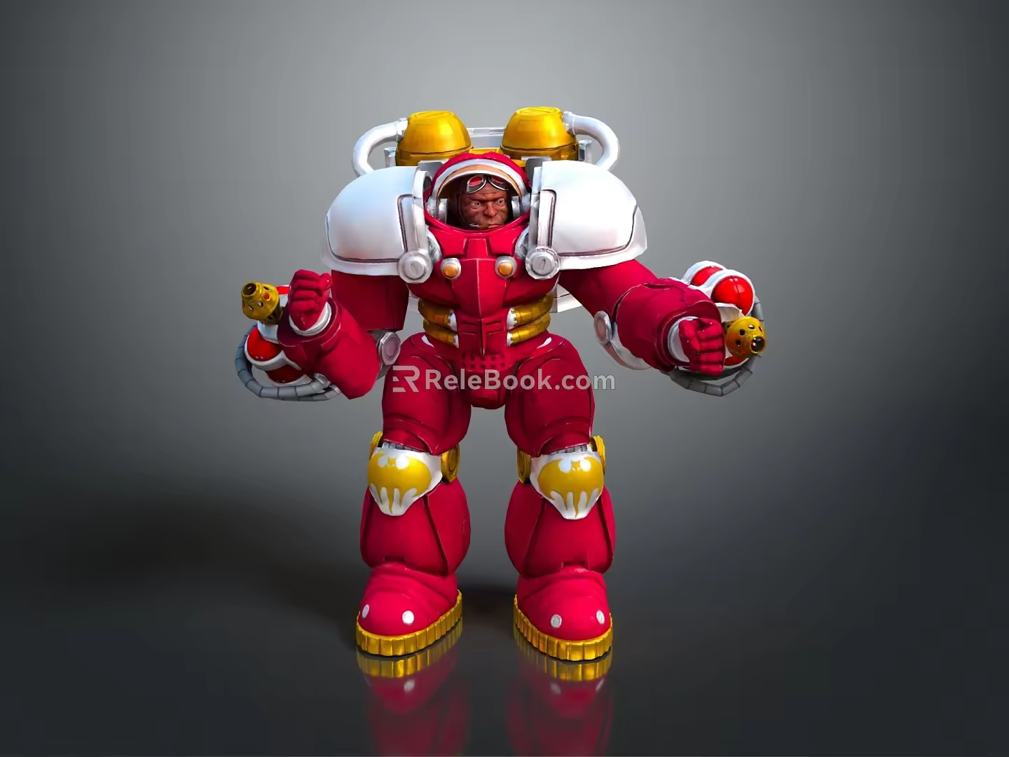 Mech Warrior Mech Soldier Machine Battlearm Mechanical Battlearm Machine Fighter Robot 3d model
