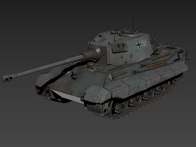 Modern Tank King Tiger Tank 3d model Modern Tank King Tiger Tank 3d model