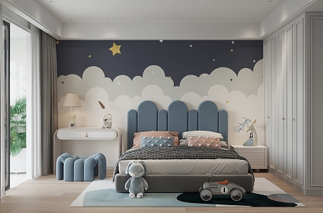 Modern Children's Room 3d model