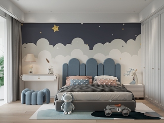 Modern Children's Room 3d model