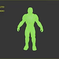 Shiny Silver Armored Game and Movie Character With Full Body Metallic Armor Standing Pose