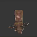 Pixel Art Deer Character With Detailed Antlers And Brown White Design