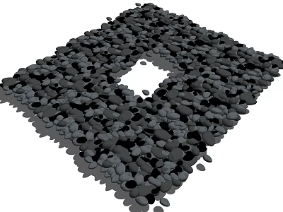 Modern pebble stone 3d model