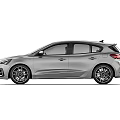 Silver Ford Focus Hatchback Sporty Design With Alloy Wheels Rear Front Views