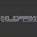 Indian Railways 30110 Model Train With White Red Black Design And Yellow Pantographs